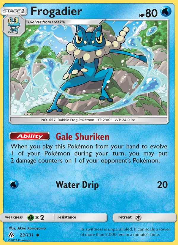 Frogadier - Forbidden Light Pokemon Card