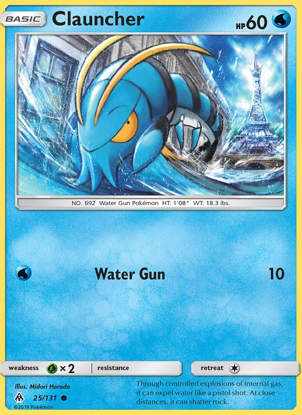 Clauncher - Forbidden Light Pokemon Card