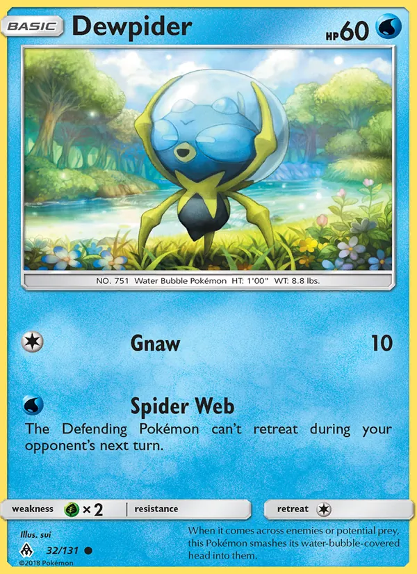 Dewpider - Forbidden Light Pokemon Card