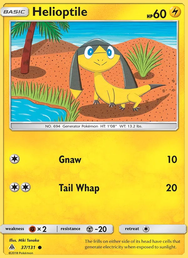 Helioptile - Forbidden Light Pokemon Card