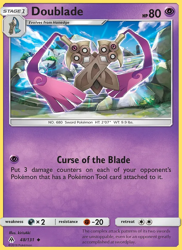 Doublade - Forbidden Light Pokemon Card