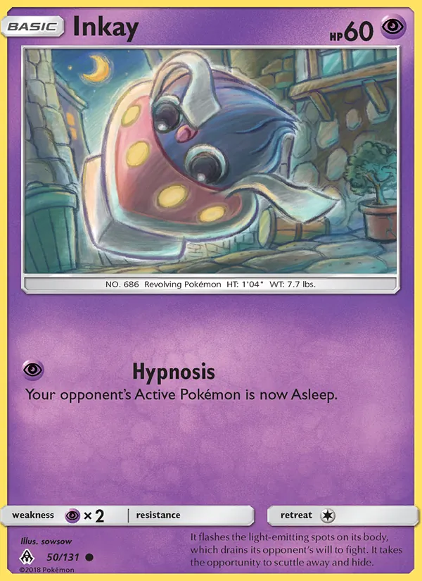 Inkay - Forbidden Light Pokemon Card