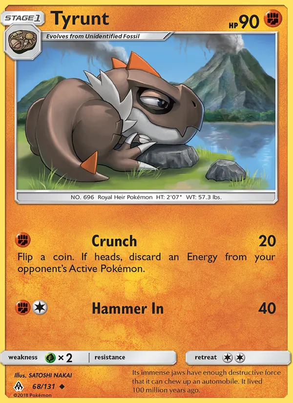 Tyrunt - Forbidden Light Pokemon Card