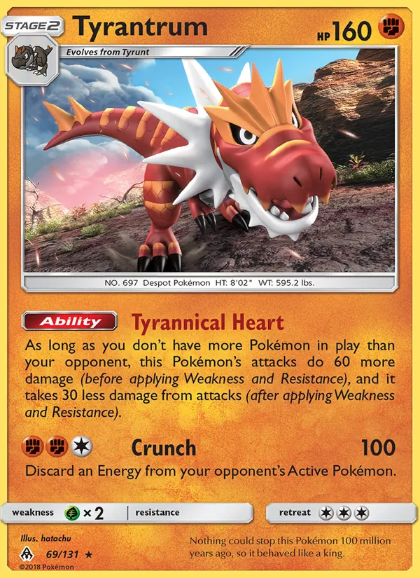 Tyrantrum - Forbidden Light Pokemon Card
