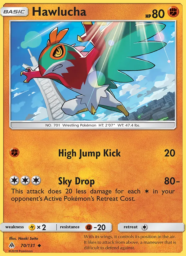 Hawlucha - Forbidden Light Pokemon Card