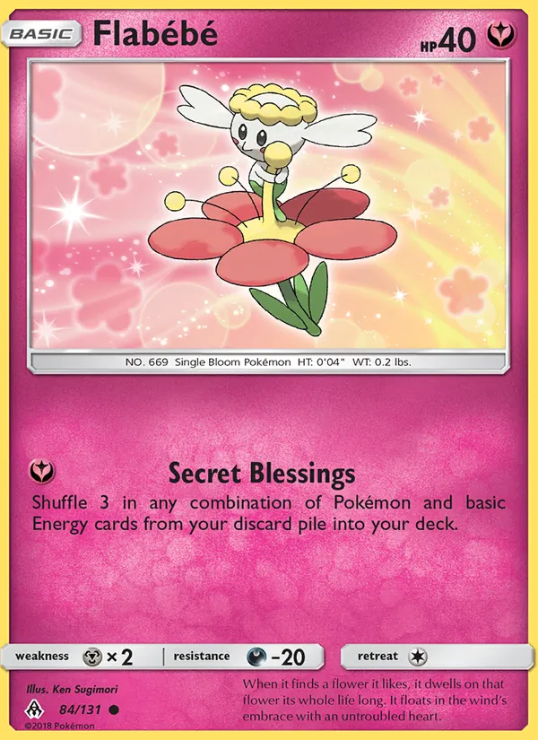 Flabébé - Forbidden Light Pokemon Card