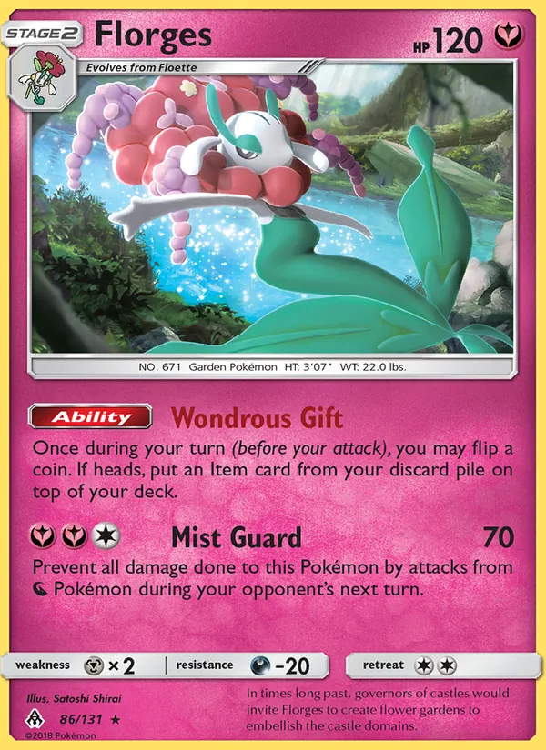 Florges - Forbidden Light Pokemon Card