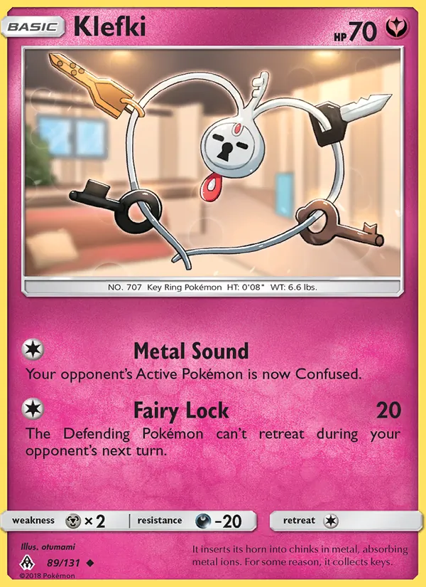 Klefki - Forbidden Light Pokemon Card