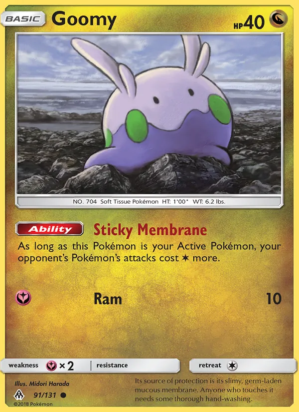 Goomy - Forbidden Light Pokemon Card