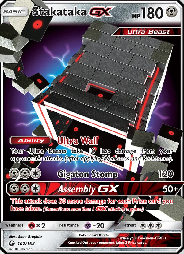 Stakataka GX - Celestial Storm Pokemon Card