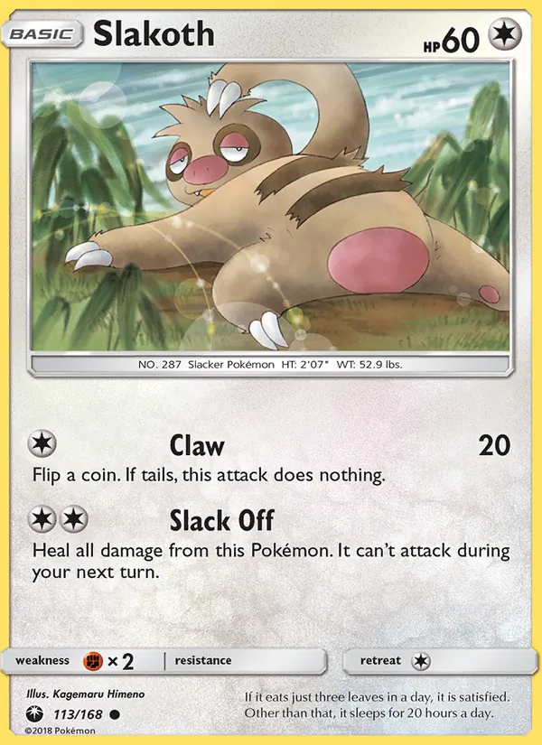 Slakoth - Celestial Storm Pokemon Card