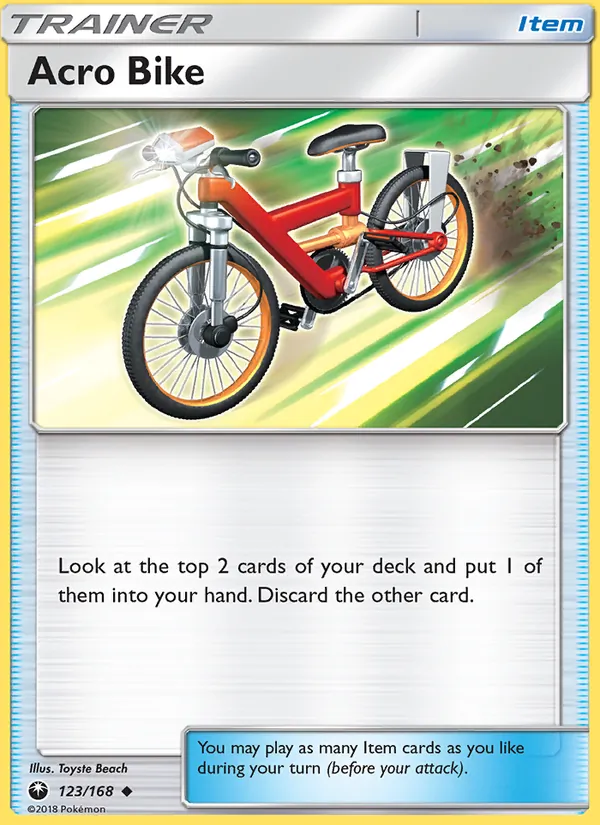 Acro Bike - Celestial Storm Pokemon Card