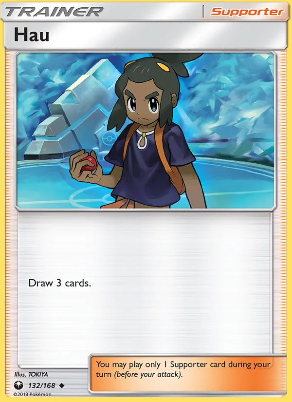 Hau - Celestial Storm Pokemon Card