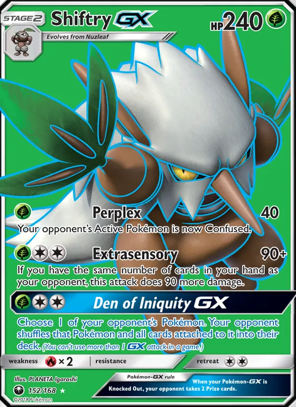 Shiftry GX - Celestial Storm Pokemon Card