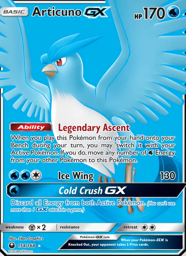 Articuno GX - Celestial Storm Pokemon Card