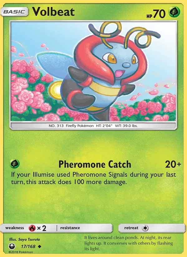 Volbeat - Celestial Storm Pokemon Card