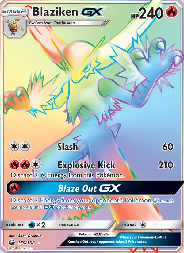Blaziken GX - Celestial Storm Pokemon Card