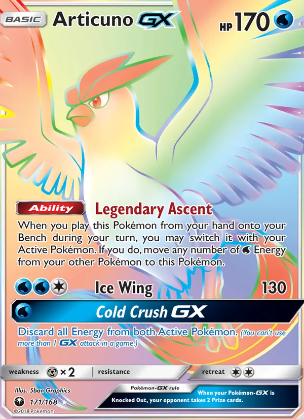 Articuno GX - Celestial Storm Pokemon Card