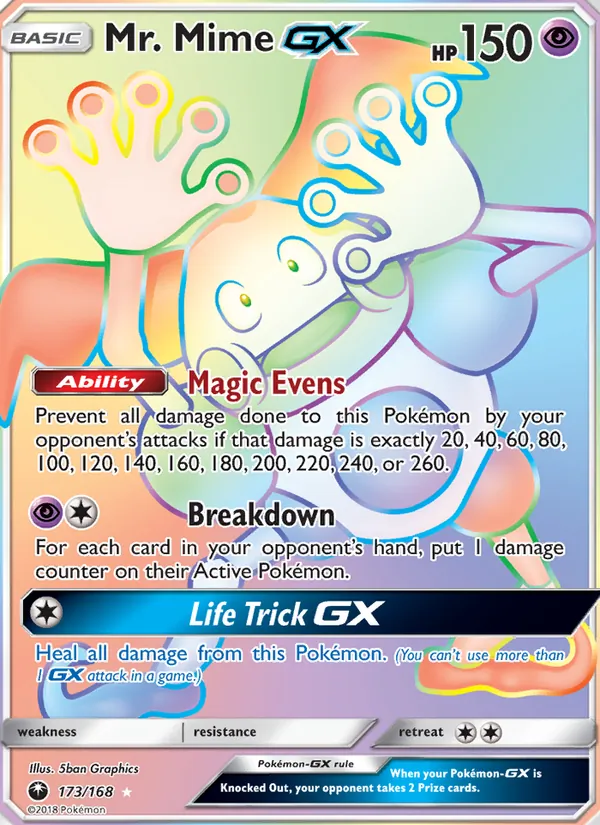 Mr. Mime GX - Celestial Storm Pokemon Card