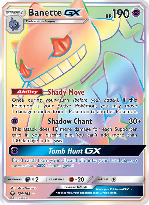 Banette GX - Celestial Storm Pokemon Card