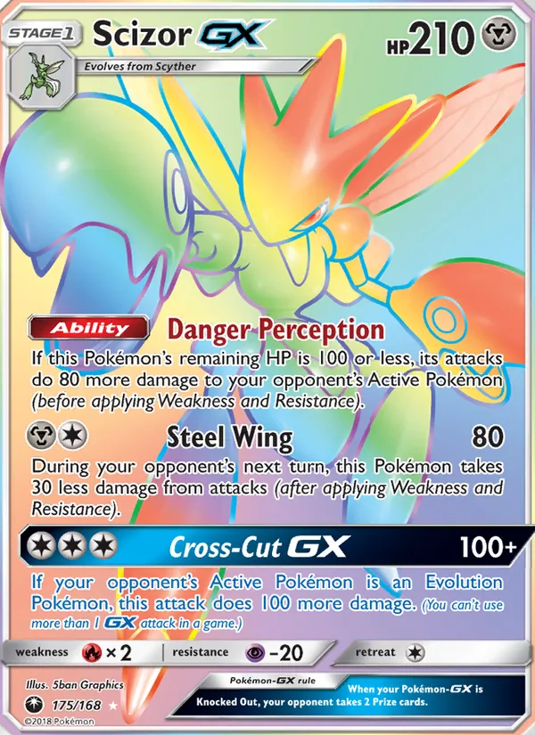 Scizor GX - Celestial Storm Pokemon Card