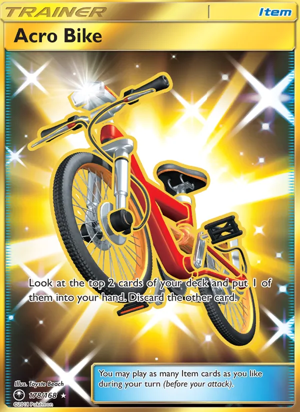 Acro Bike - Celestial Storm Pokemon Card