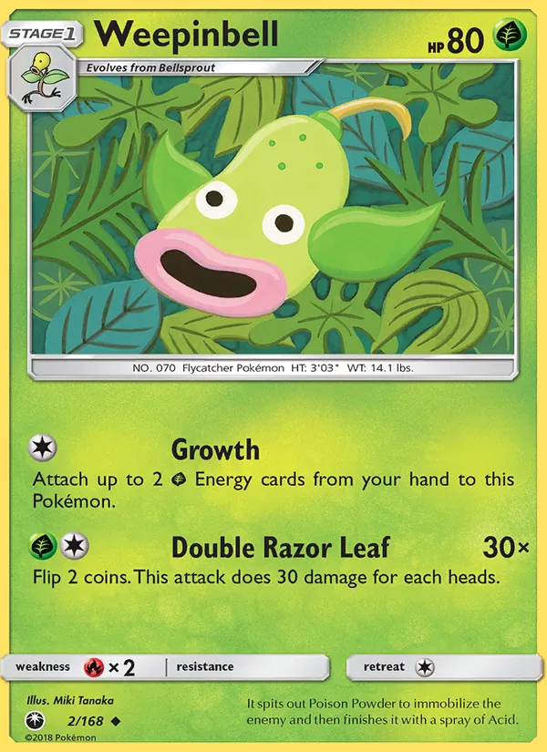 Weepinbell - Celestial Storm Pokemon Card