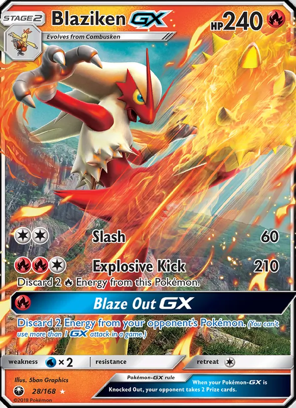 Blaziken GX - Celestial Storm Pokemon Card