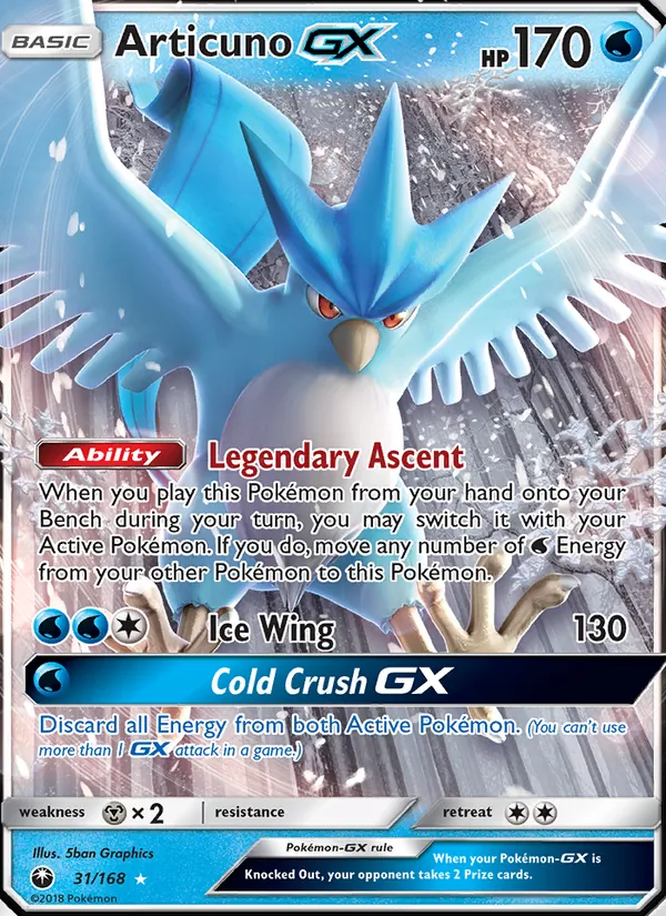 Articuno GX - Celestial Storm Pokemon Card