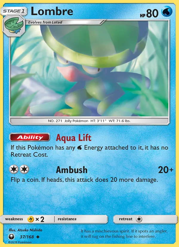 Lombre - Celestial Storm Pokemon Card