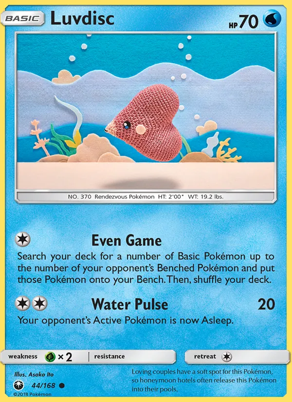 Luvdisc - Celestial Storm Pokemon Card