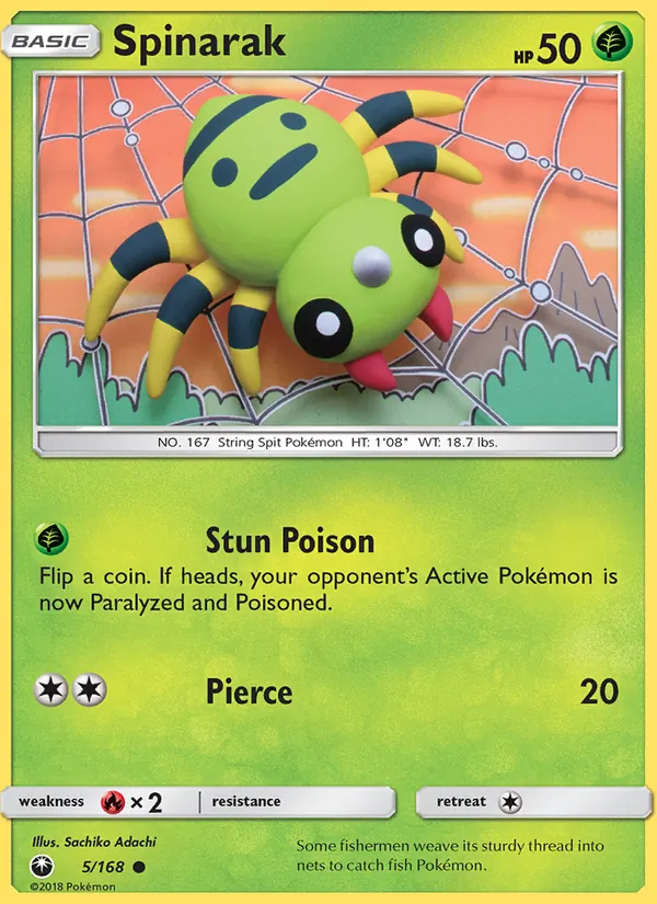 Spinarak - Celestial Storm Pokemon Card