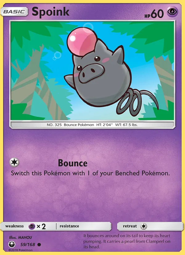 Spoink - Celestial Storm Pokemon Card