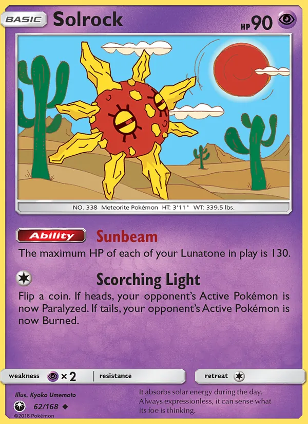 Solrock - Celestial Storm Pokemon Card