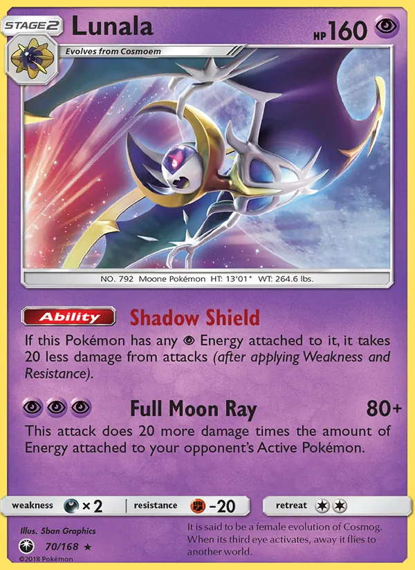 Lunala - Celestial Storm Pokemon Card