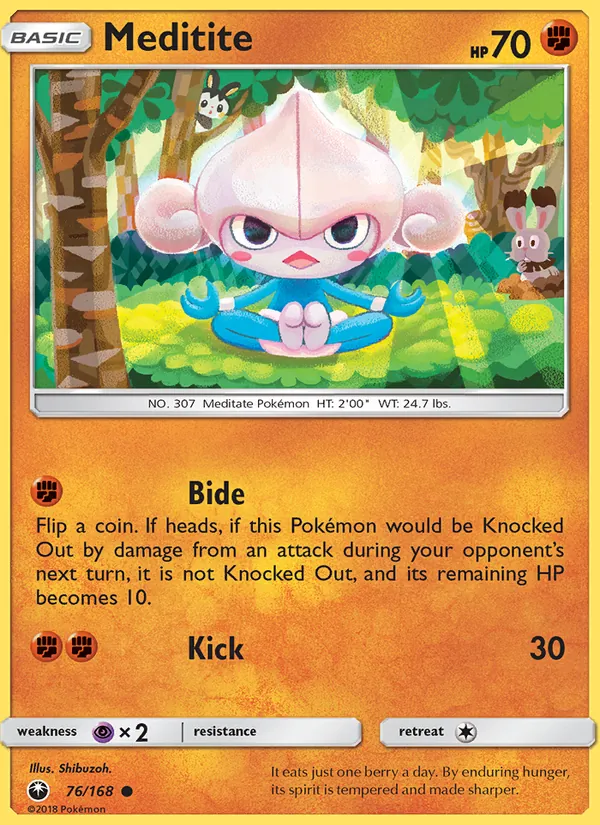 Meditite - Celestial Storm Pokemon Card