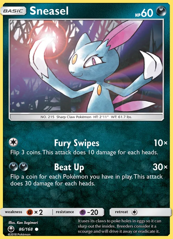Sneasel - Celestial Storm Pokemon Card