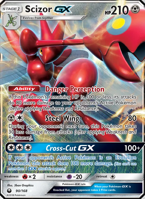 Scizor GX - Celestial Storm Pokemon Card
