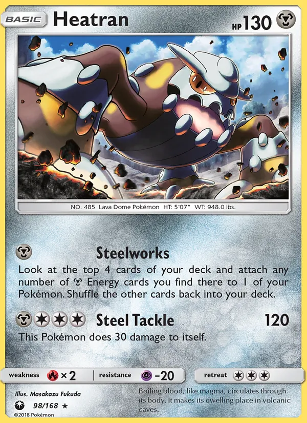 Heatran - Celestial Storm Pokemon Card