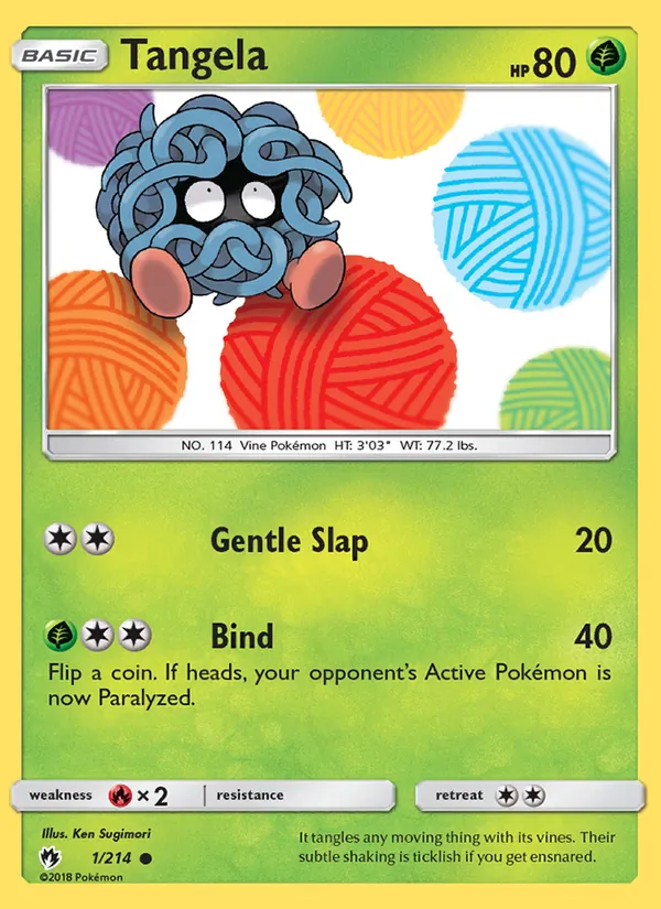 Tangela - Lost Thunder Pokemon Card