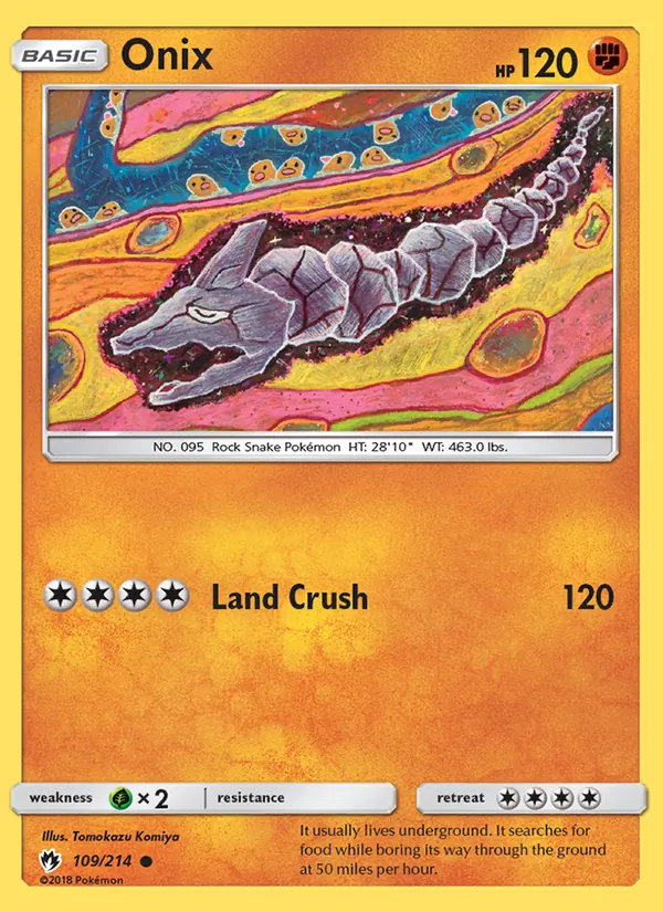 Onix - Lost Thunder Pokemon Card