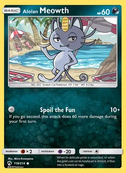 Alolan Meowth - Lost Thunder