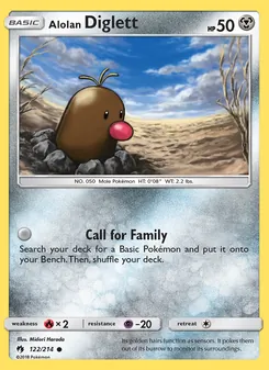 Alolan Diglett - Lost Thunder