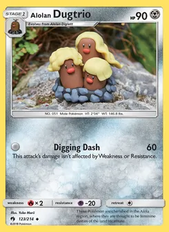 Alolan Dugtrio - Lost Thunder