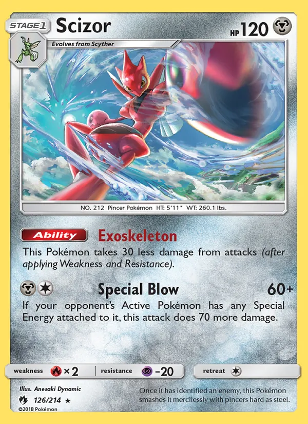 Scizor - Lost Thunder Pokemon Card