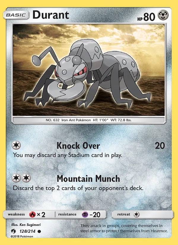 Durant - Lost Thunder Pokemon Card