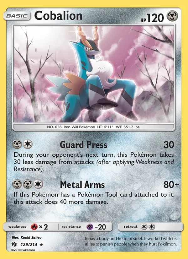 Cobalion - Lost Thunder Pokemon Card