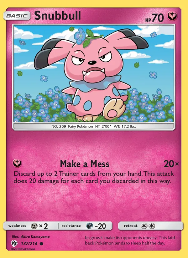 Snubbull - Lost Thunder Pokemon Card