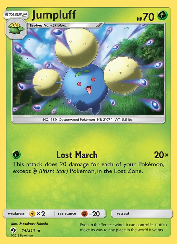 Jumpluff - Lost Thunder Pokemon Card