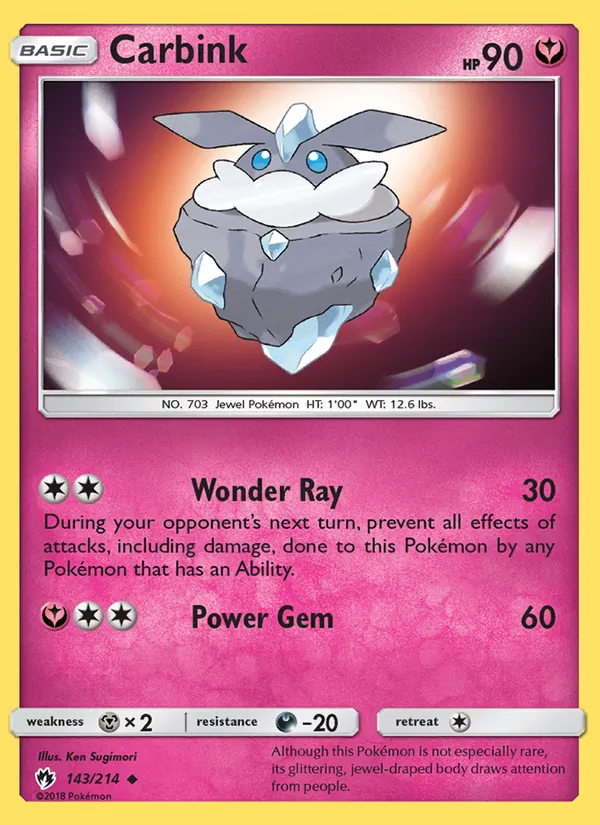 Carbink - Lost Thunder Pokemon Card